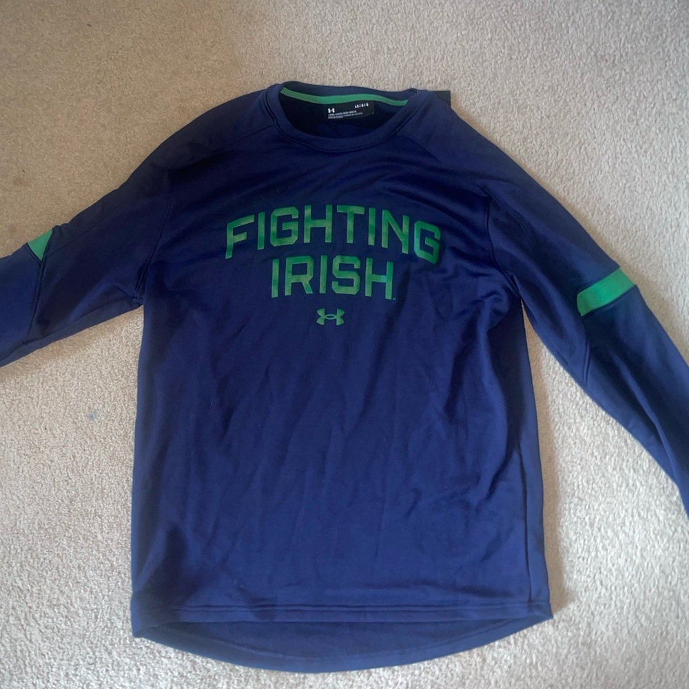 Under Armour Notre Dame crewneck.